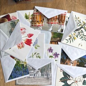 Colonial Williamsburg Floral and Artistic Note Cards